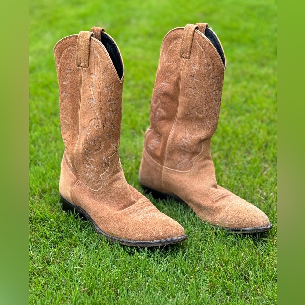 Dan Post Vintage Roughout cowboy boots